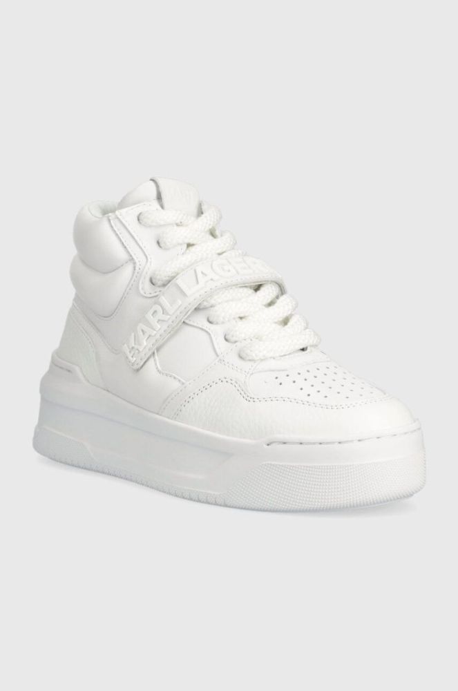 Шкіряні кросівки Karl Lagerfeld KREW MAX KC колір білий KL63350 фото 2