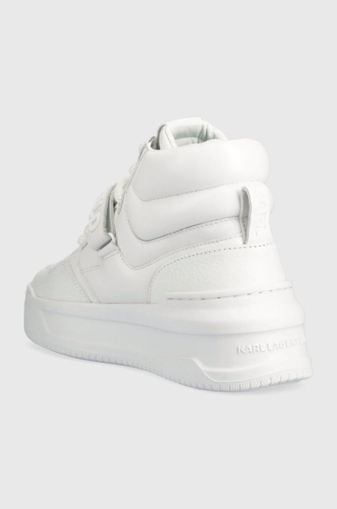 Шкіряні кросівки Karl Lagerfeld KREW MAX KC колір білий KL63350 фото 3