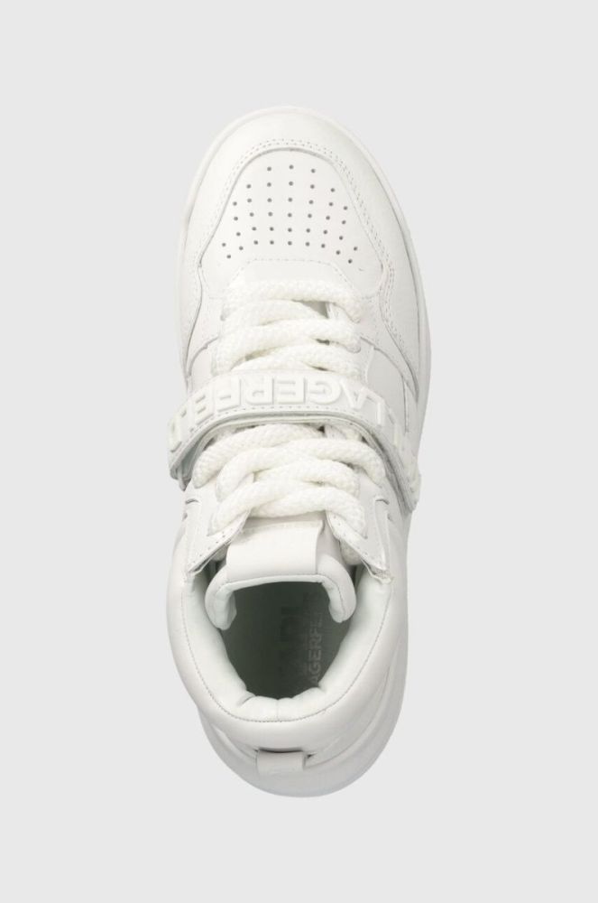 Шкіряні кросівки Karl Lagerfeld KREW MAX KC колір білий KL63350 фото 4