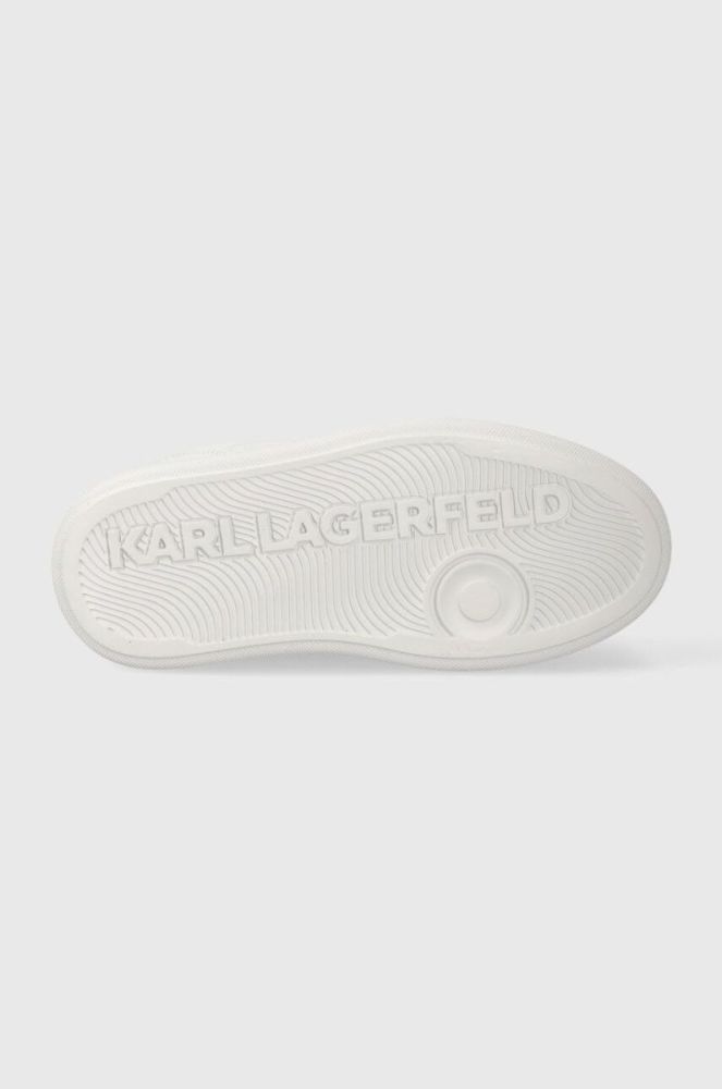 Шкіряні кросівки Karl Lagerfeld KOBO III KC колір білий KL65020 фото 5