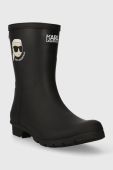 Гумові чоботи Karl Lagerfeld KALOSH NFT жіночі колір чорний KL47073N