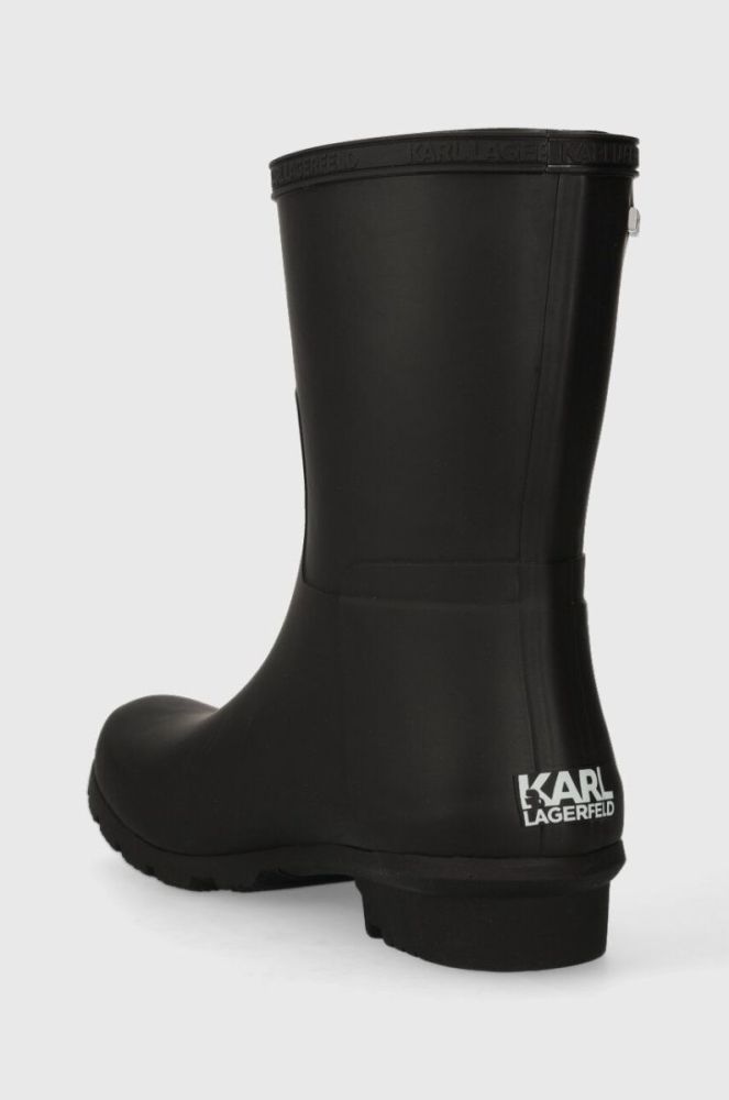 Гумові чоботи Karl Lagerfeld KALOSH NFT жіночі колір чорний KL47073N фото 3