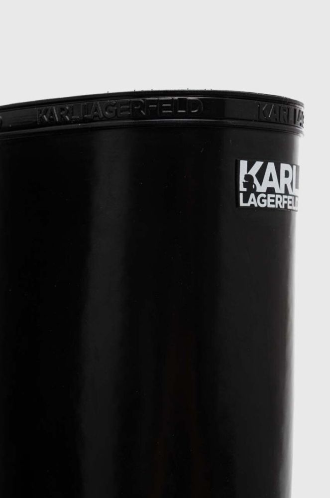 Гумові чоботи Karl Lagerfeld KALOSH NFT жіночі колір чорний KL47090N фото 4