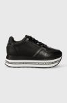 Шкіряні кросівки Karl Lagerfeld VELOCITA MAX колір чорний KL64921 Шкіряні кросівки Karl Lagerfeld VELOCITA MAX колір чорний KL64921