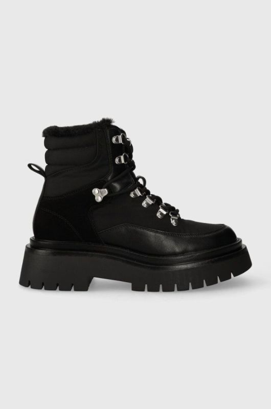 Черевики Pepe Jeans QUEEN ICE жіночі колір чорний на плоскому ходу утеплене PLS50498