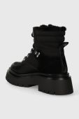 Черевики Pepe Jeans QUEEN ICE жіночі колір чорний на плоскому ходу утеплене PLS50498 Черевики Pepe Jeans QUEEN ICE жіночі колір чорний на плоскому ходу утеплене PLS50498