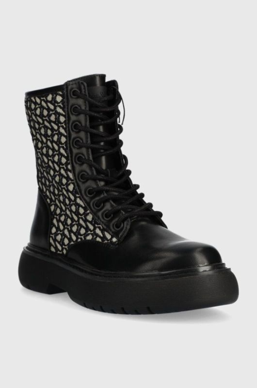 Черевики Pepe Jeans YOKO JACQUARD жіночі колір чорний на платформі PLS50505 фото 2