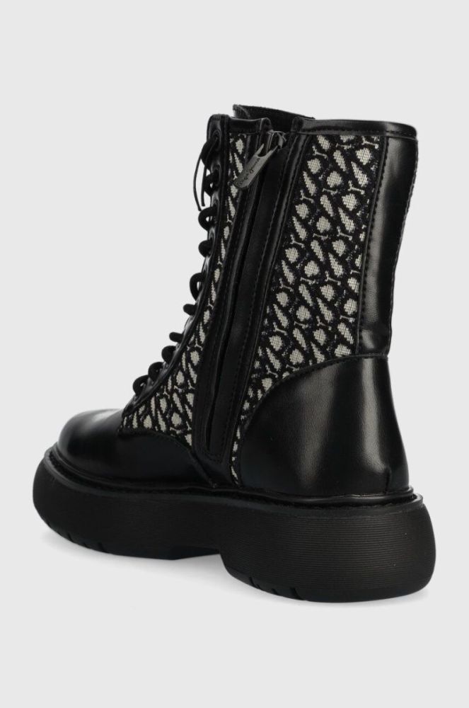 Черевики Pepe Jeans YOKO JACQUARD жіночі колір чорний на платформі PLS50505 фото 3