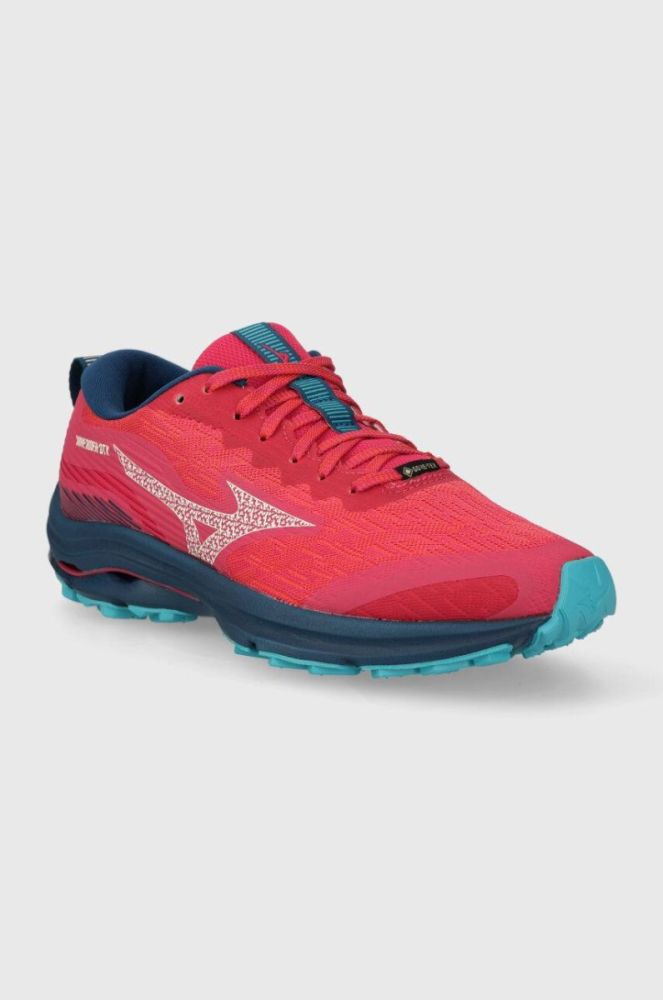 Бігові кросівки Mizuno Wave Rider GTX колір червоний фото 2