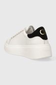Шкіряні кросівки Twinset колір білий 232TCT190 (3579463)