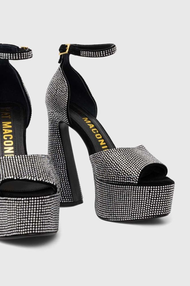 Замшеві сандалі Kat Maconie Danu колір срібний фото 2