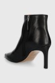 Шкіряні черевики BOSS Janet жіночі колір чорний на шпильці 50503670 Шкіряні черевики BOSS Janet жіночі колір чорний на шпильці 50503670