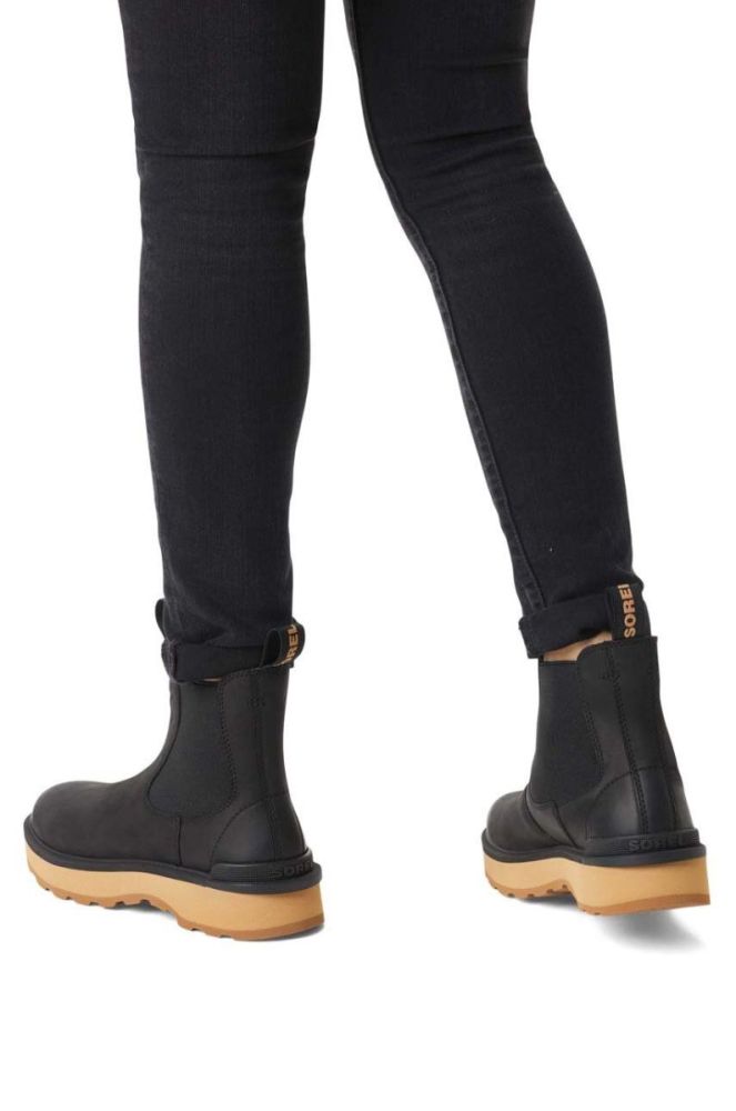 Шкіряні черевики Sorel HI LINE CHELSEA жіночі колір чорний на плоскому ходу 2009101010 фото 6