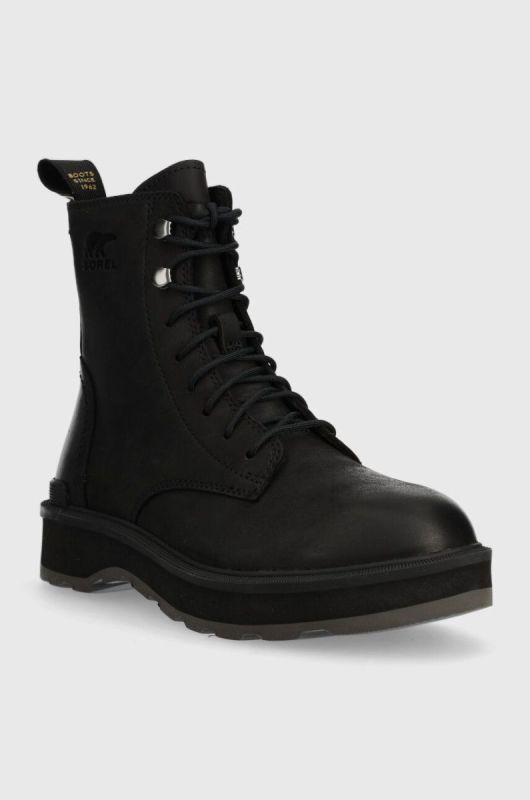 Шкіряні черевики Sorel HI LINE LACE жіночі колір чорний на плоскому ходу утеплене 2009111010 фото 2
