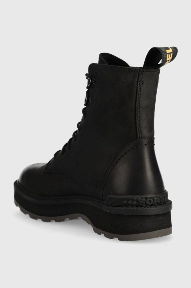 Шкіряні черевики Sorel HI LINE LACE жіночі колір чорний на плоскому ходу утеплене 2009111010 фото 3