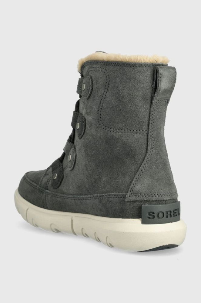 Замшеві кросівки Sorel EXPLORER NEXT JOAN WP жіночі колір сірий на плоскому ходу злегка утеплені 2058871028 фото 3