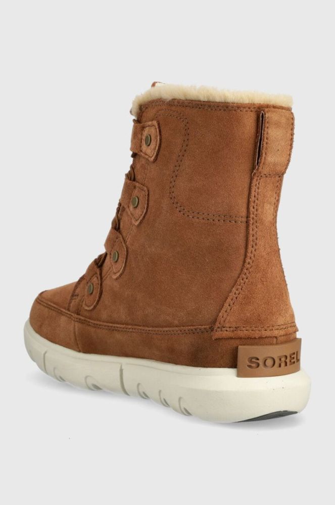 Замшеві кросівки Sorel EXPLORER NEXT JOAN WP жіночі колір коричневий на плоскому ходу злегка утеплені 2058871242 фото 3