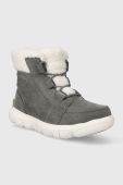 Замшеві кросівки Sorel EXPLORER NEXT CARNIVAL W колір сірий на плоскому ходу утеплене 2058891052