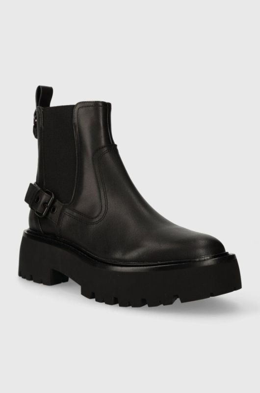 Шкіряні черевики Kurt Geiger London Matilda Chelsea жіночі колір чорний на платформі 655000109 фото 2