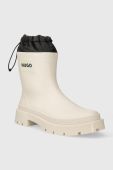 Гумові чоботи HUGO Jin жіночі колір бежевий 50503847