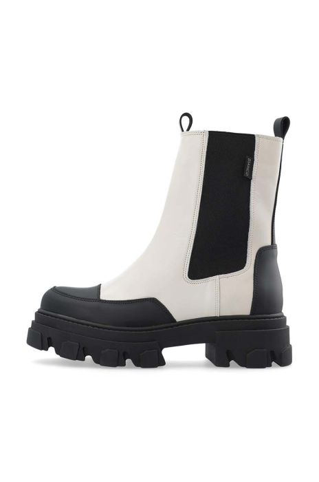 Шкіряні черевики Bianco BIAGINNY жіночі колір бежевий на плоскому ходу 26.51219