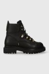 Черевики Blauer Kerens жіночі колір чорний на плоскому ходу F3KERENS02.LEN Черевики Blauer Kerens жіночі колір чорний на плоскому ходу F3KERENS02.LEN