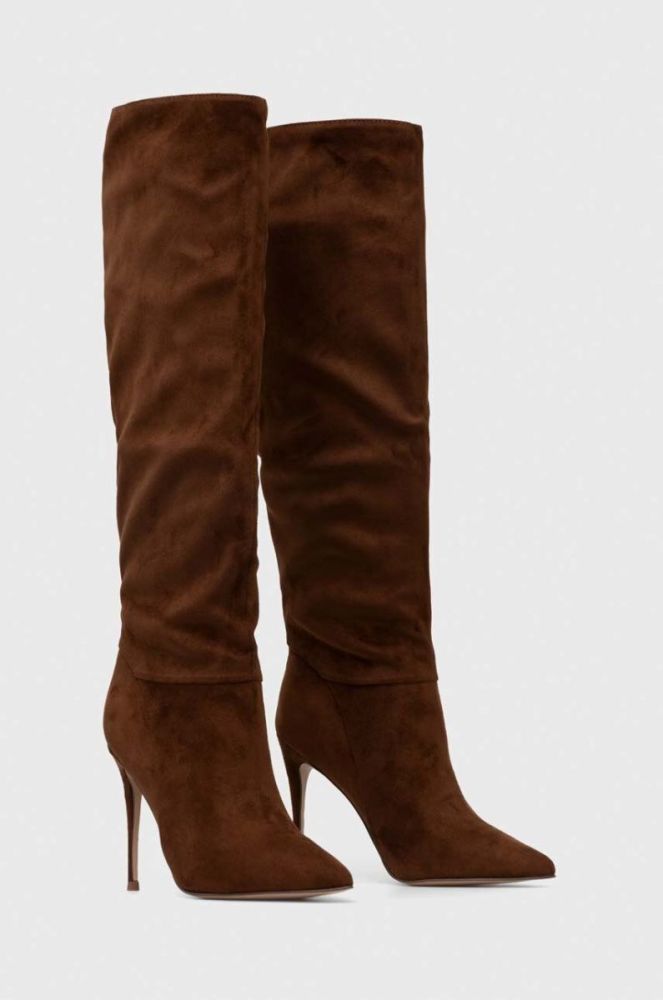 Чоботи Steve Madden Darian жіночі колір коричневий на шпильці SM11002162 фото 2