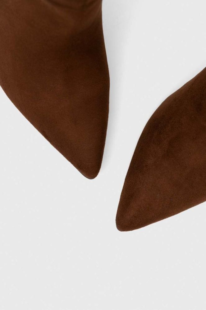 Чоботи Steve Madden Darian жіночі колір коричневий на шпильці SM11002162 фото 4