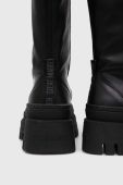 Шкіряні чоботи Steve Madden Carina жіночі колір чорний на платформі SM11002682