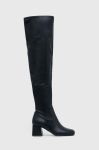 Чоботи Steve Madden Capacity жіночі колір чорний каблук блок SM11002695 Чоботи Steve Madden Capacity жіночі колір чорний каблук блок SM11002695