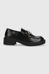 Мокасини Steve Madden Omari жіночі колір чорний на плоскому ходу SM11002721 Мокасини Steve Madden Omari жіночі колір чорний на плоскому ходу SM11002721