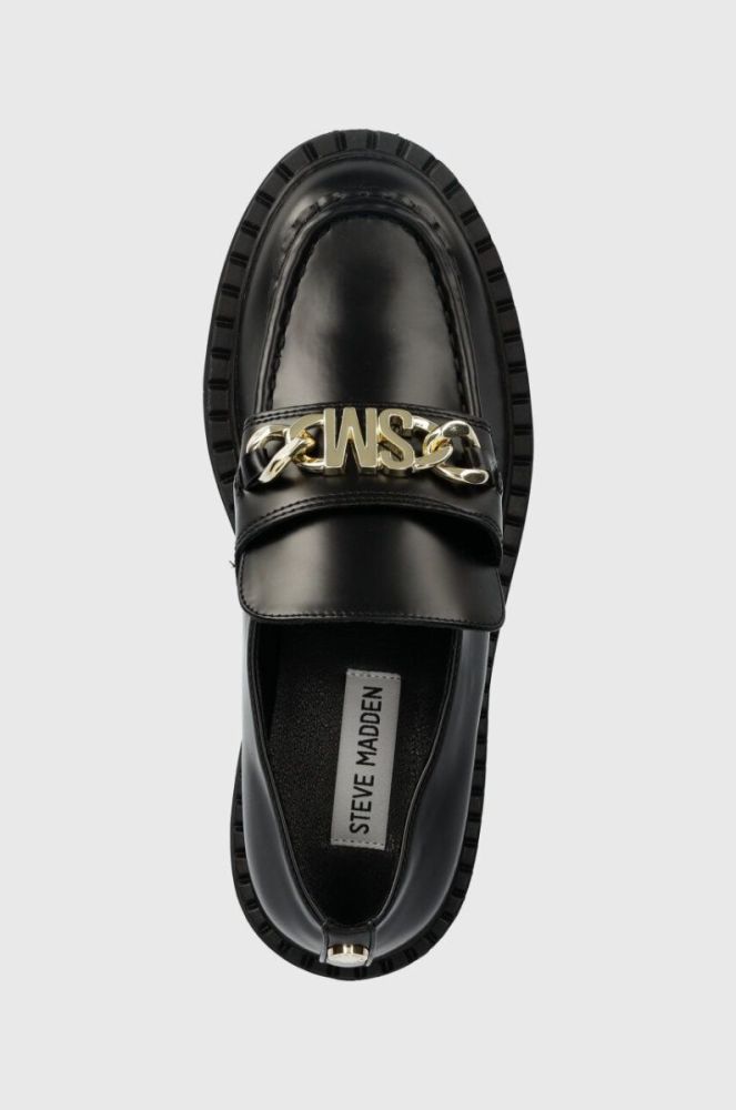 Мокасини Steve Madden Omari жіночі колір чорний на плоскому ходу SM11002721 фото 4