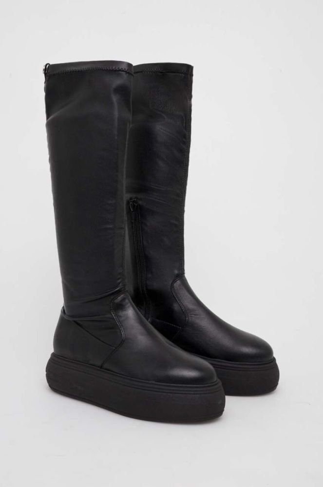 Чоботи Steve Madden Heavenly жіночі колір чорний на платформі злегка утеплена SM11002725 фото 2