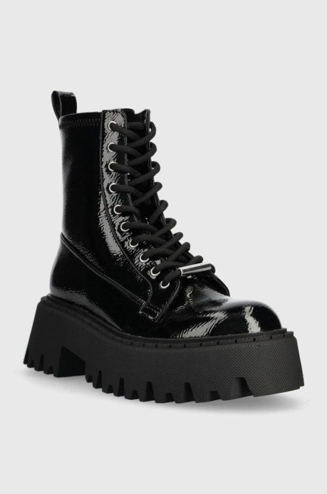 Черевики Steve Madden Over-ride жіночі колір чорний на платформі SM11002720 фото 2