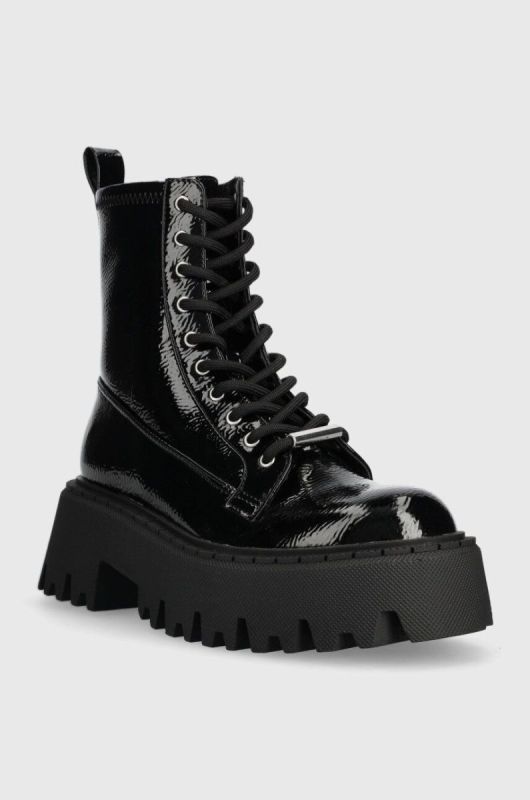 Черевики Steve Madden Over-ride жіночі колір чорний на платформі SM11002720 фото 2