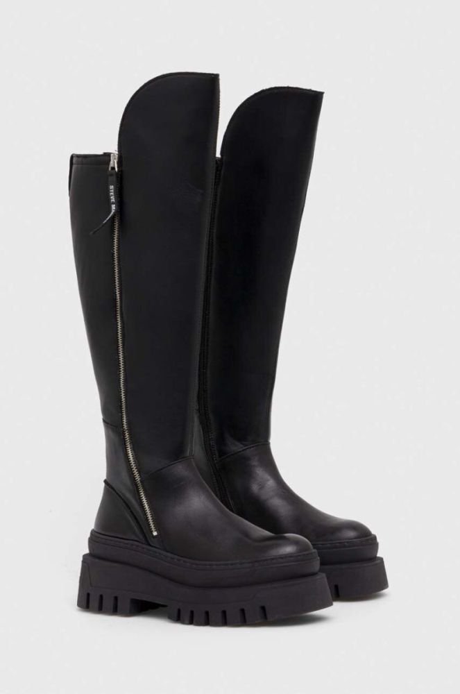 Чоботи Steve Madden Chayenna жіночі колір чорний на платформі SM11002684 фото 2