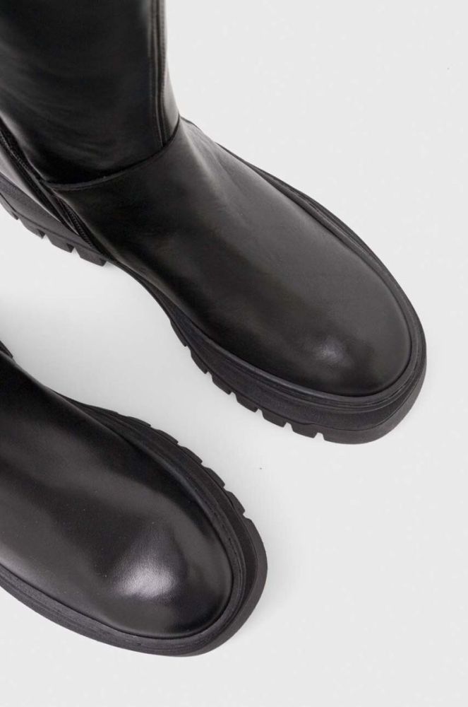 Чоботи Steve Madden Chayenna жіночі колір чорний на платформі SM11002684 фото 5