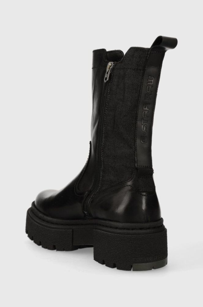 Черевики G-Star Raw KAFEY PFM HGH CHS жіночі колір чорний на платформі 2241021831.BLK фото 3