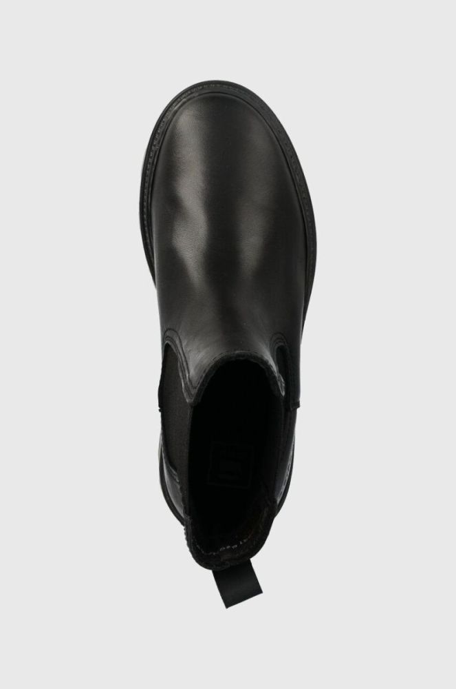 Шкіряні черевики G-Star Raw NOXER CHS LEA жіночі колір чорний на платформі 2241020720.BLK фото 4
