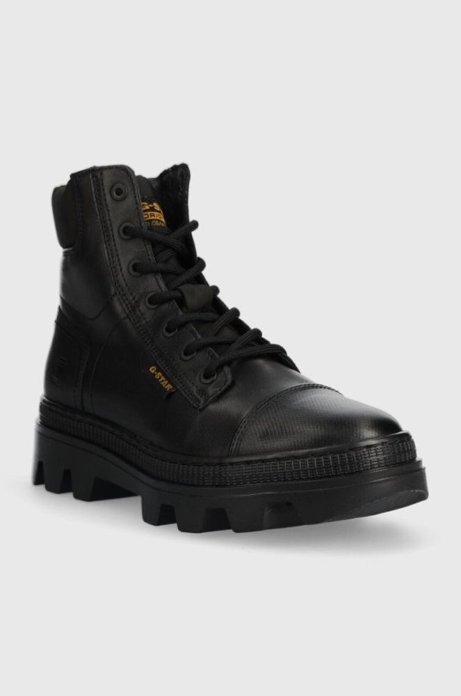 Черевики G-Star Raw NOXER HGH LEA NYL жіночі колір чорний на плоскому ходу 2241020817.BLK фото 2