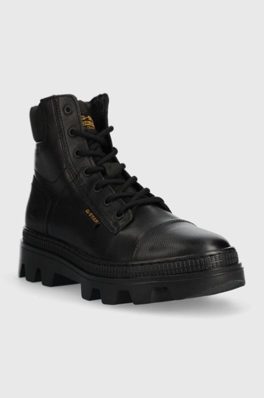 Черевики G-Star Raw NOXER HGH LEA NYL жіночі колір чорний на плоскому ходу 2241020817.BLK фото 2