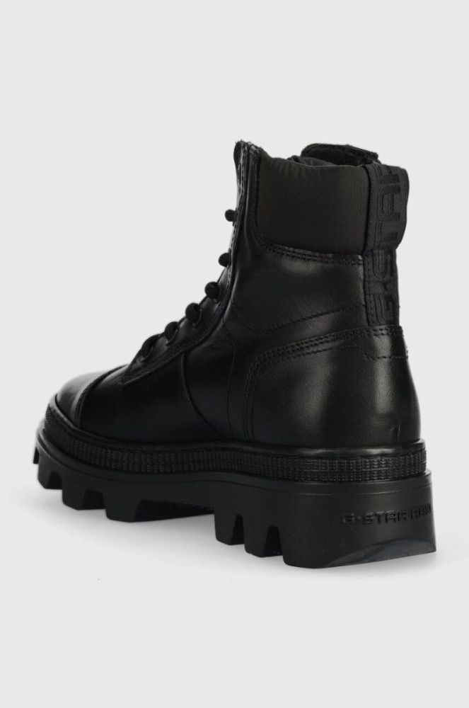 Черевики G-Star Raw NOXER HGH LEA NYL жіночі колір чорний на плоскому ходу 2241020817.BLK фото 3
