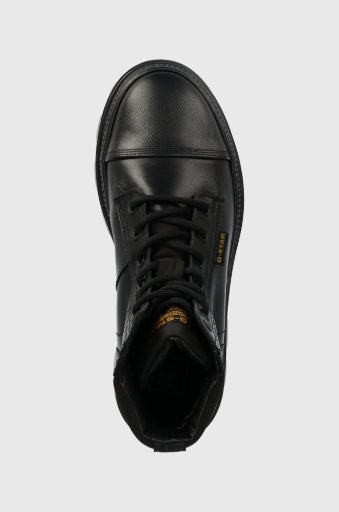 Черевики G-Star Raw NOXER HGH LEA NYL жіночі колір чорний на плоскому ходу 2241020817.BLK фото 4