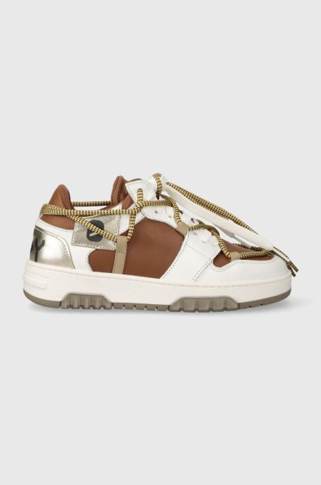 Шкіряні кросівки Off Play SORRENTO колір коричневий SORRENTO 1 WHITE, COGNAC, GOLD