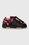 Шкіряні кросівки Off Play SORRENTO колір чорний SORRENTO 1 BLACK, FUCHSIA FLUO Шкіряні кросівки Off Play SORRENTO колір чорний SORRENTO 1 BLACK, FUCHSIA FLUO
