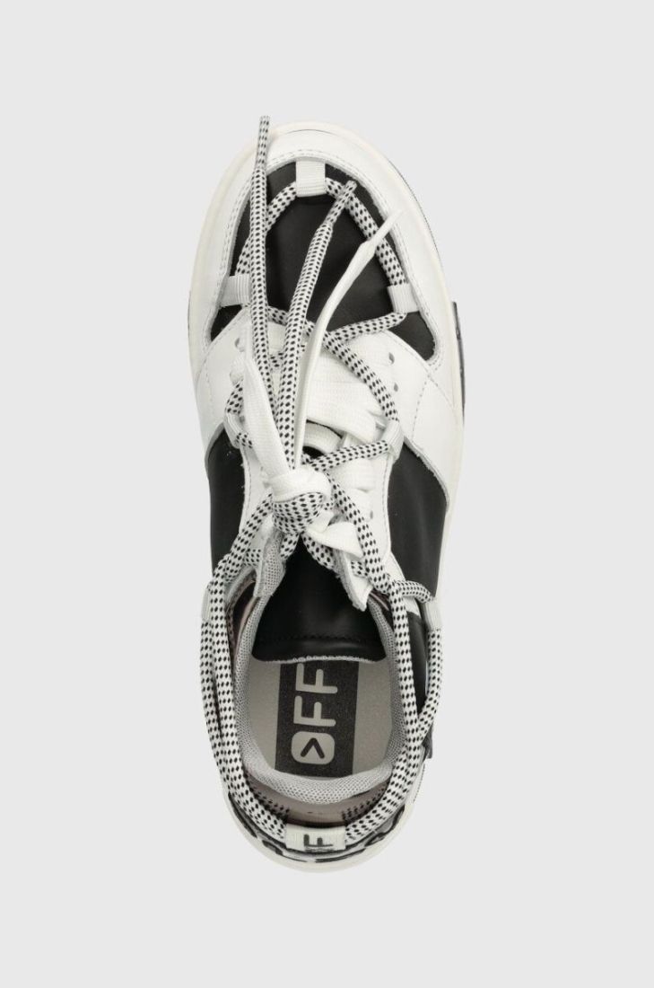 Шкіряні кросівки Off Play SORRENTO колір білий SORRENTO 1 WHITE, BLACK SILVER LAM