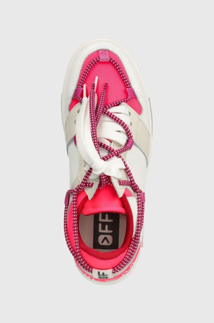 Шкіряні кросівки Off Play SORRENTO колір рожевий SORRENTO 1 WHITE, LATTE, FUCHSIA FLUO