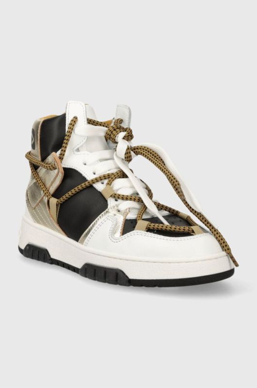 Шкіряні кросівки Off Play SORRENTO колір білий SORRENTO 2 BLACK, WHITE, GOLD фото 2