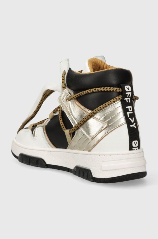 Шкіряні кросівки Off Play SORRENTO колір білий SORRENTO 2 BLACK, WHITE, GOLD фото 3