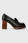 Шкіряні туфлі Alohas Busy колір чорний каблук блок S00186.25 Шкіряні туфлі Alohas Busy колір чорний каблук блок S00186.25
